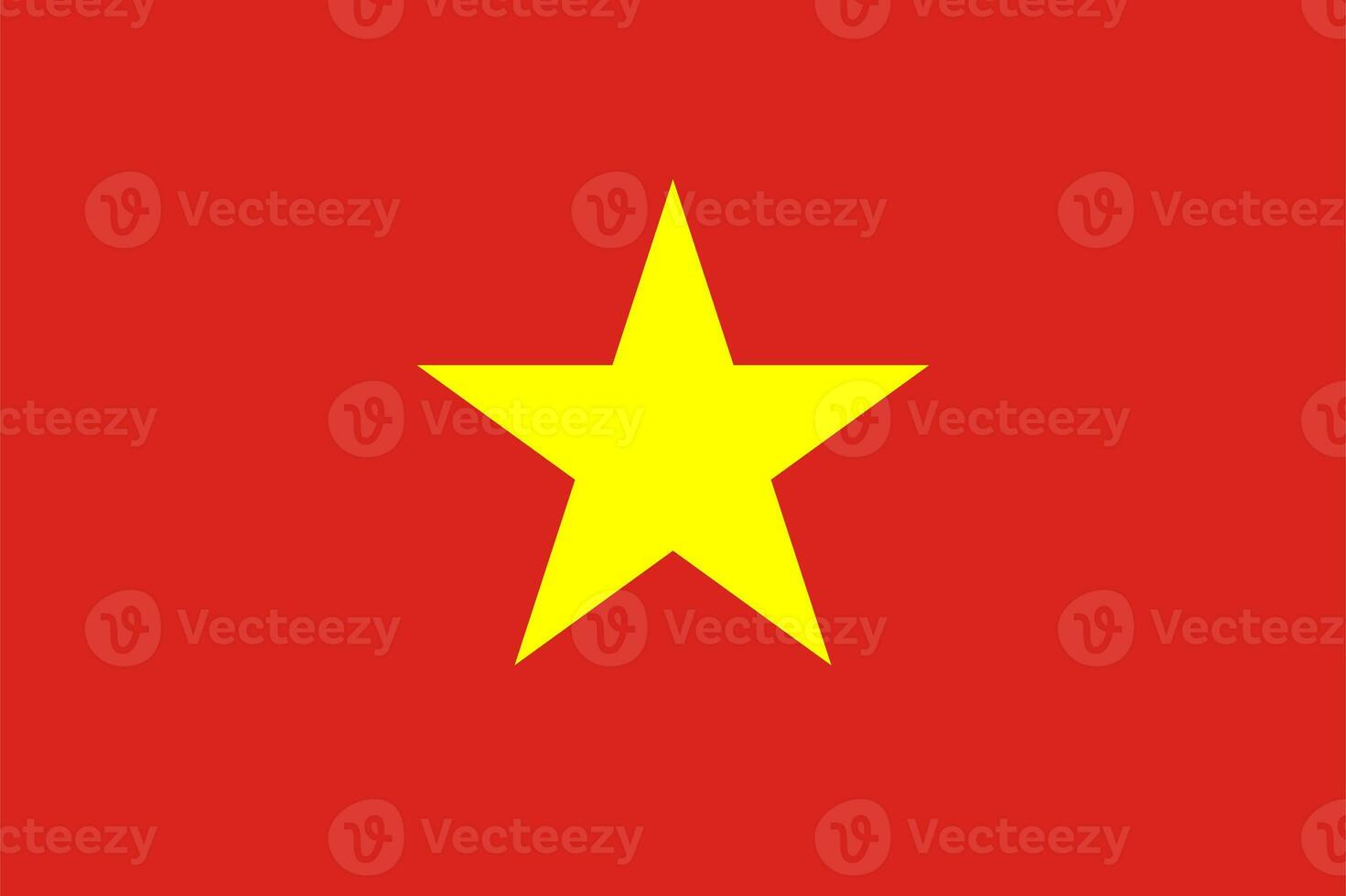 The official current flag of Socialist Republic of Vietnam. State flag of Vietnam. Illustration. photo