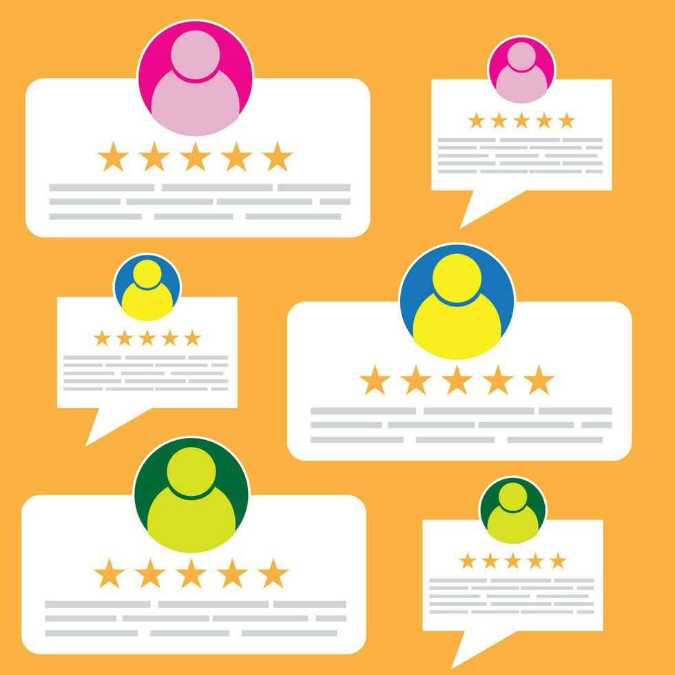 Unlock business growth with user reviews. Boost satisfaction with user feedback and customer ratings. Customer experience concept in vector illustration