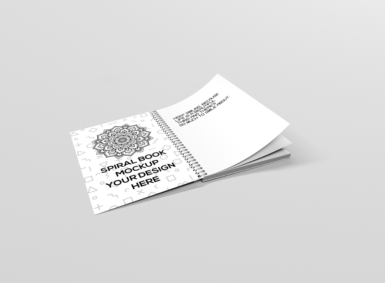 Spiral Book Mockup psd