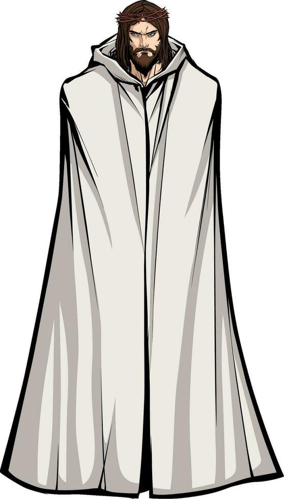 Jesus Standing Tall vector