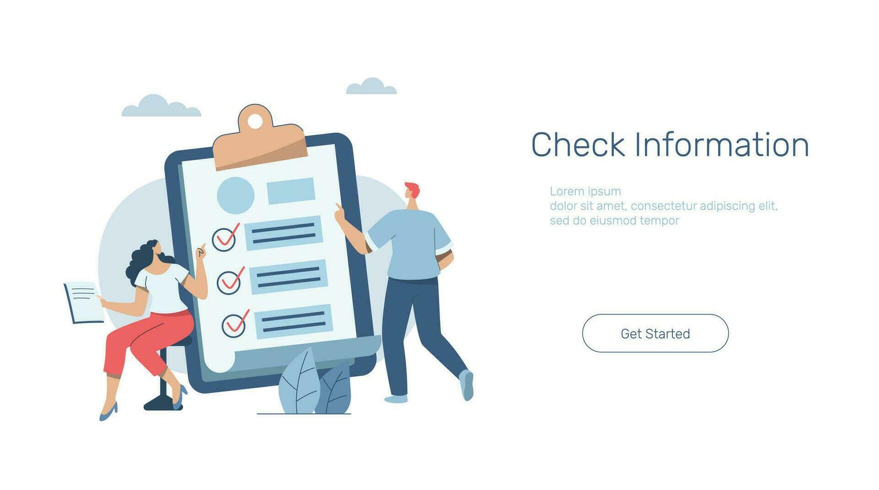 Best standard check and reports performance review, Quality control or certified approval, Advertising media design concept, Banner sign. Mobile app. Web template. Businessman with standard document. vector