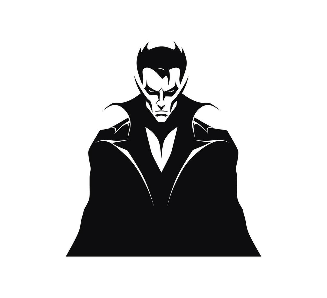 Standing vampire. Vector illustration design.