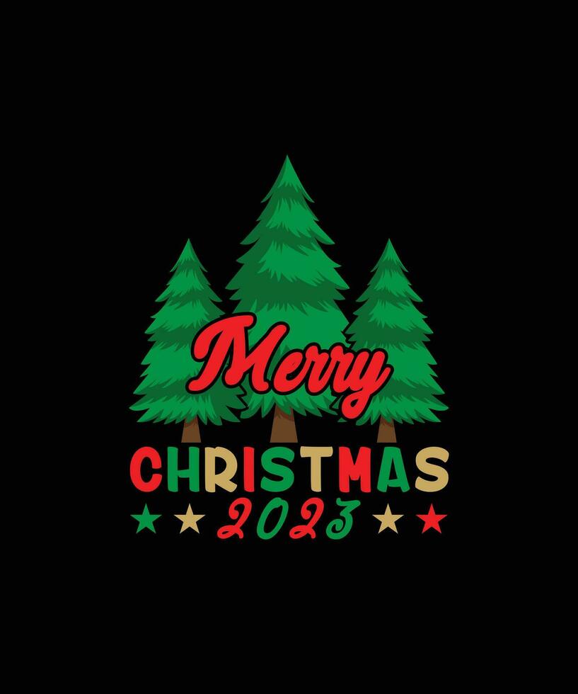 Christmas T-shirt Design vector
