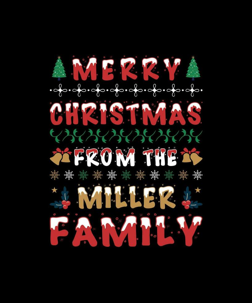 Christmas T-shirt Design vector