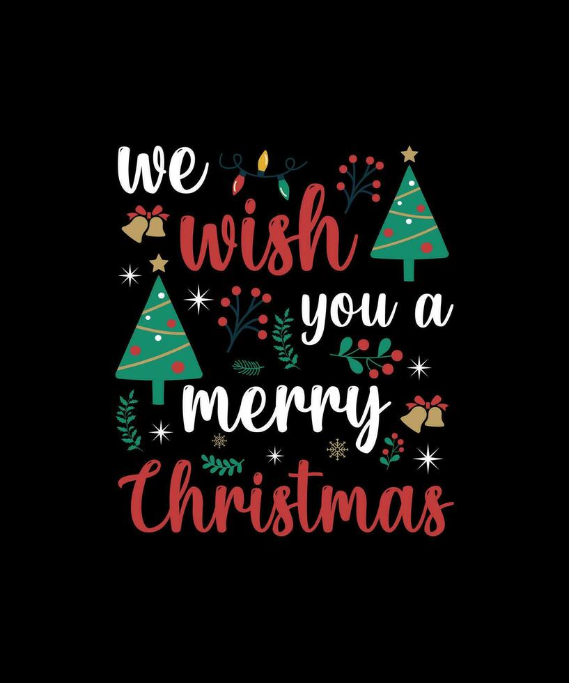 Christmas T-shirt Design vector