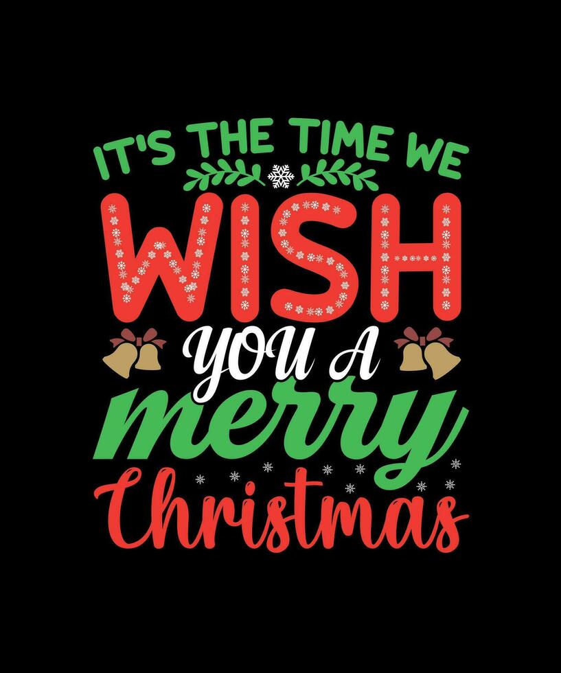 Christmas T-shirt Design vector