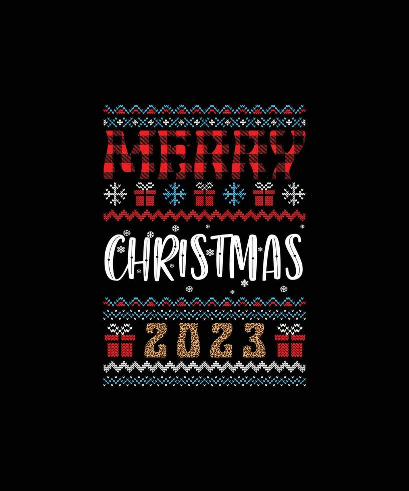 Christmas T-shirt Design vector