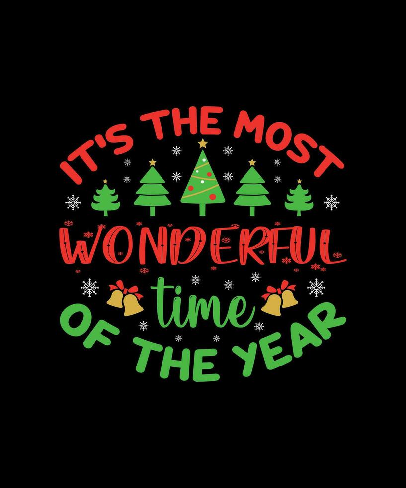 Christmas T-shirt Design vector