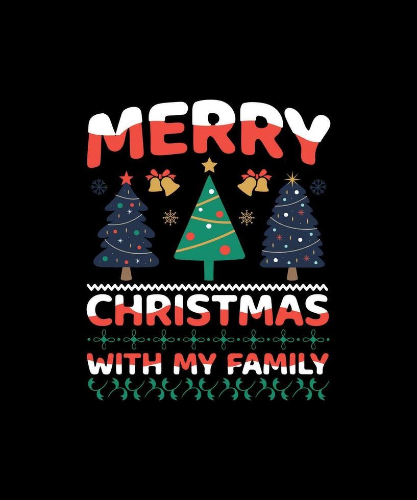 Christmas T-shirt Design vector