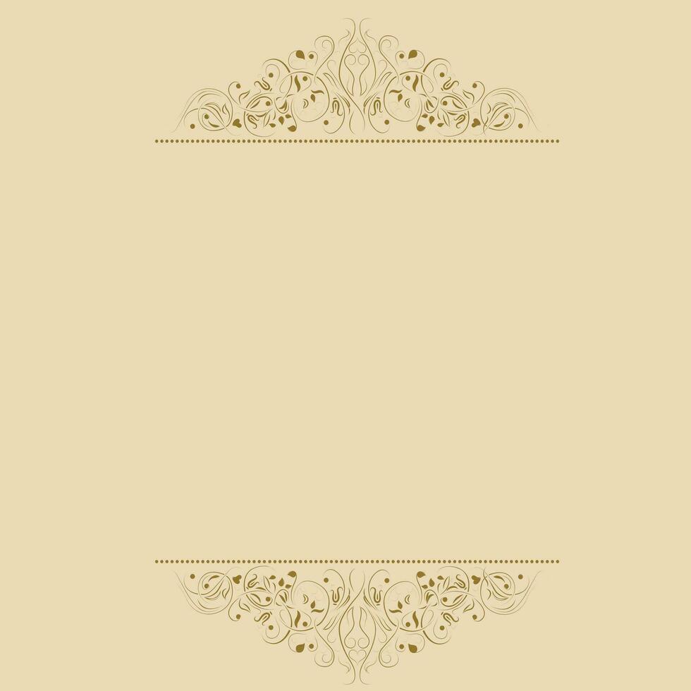 Ornamental design for card or invitation vector