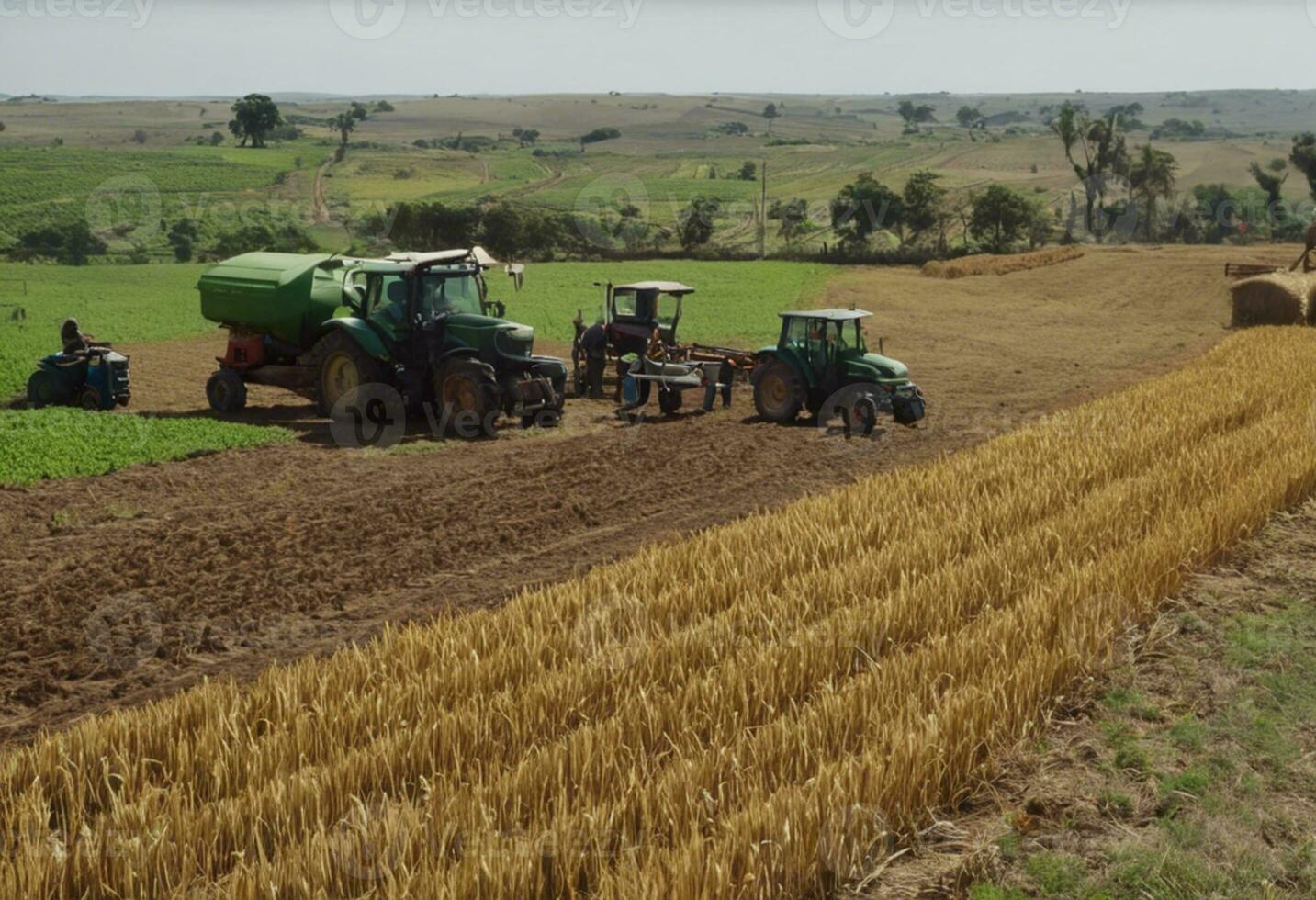 AI generated Harmony of the Fields The African Farmer's Symphony photo