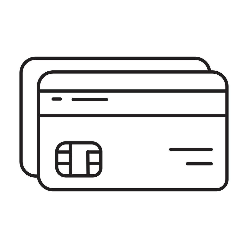 ATM card vector design in modern style, card for online payments and cash withdrawals. vector. eps 10.