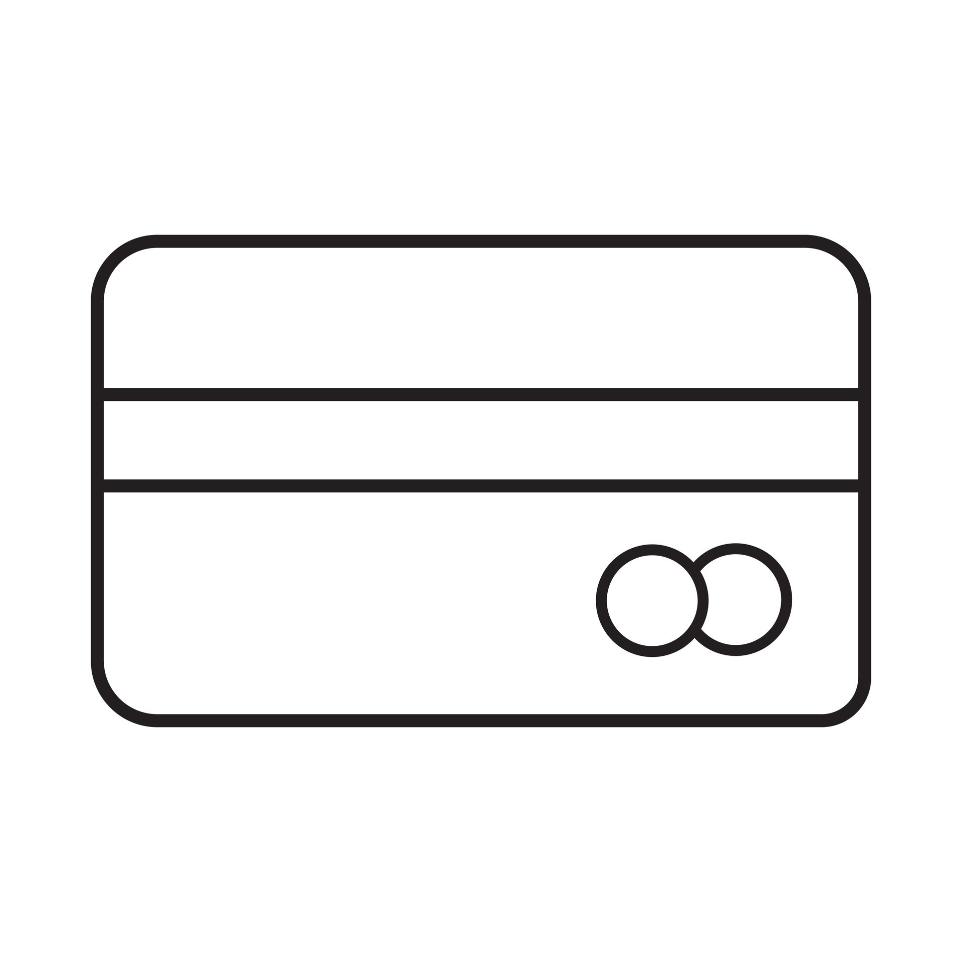 ATM card vector design in modern style, card for online payments and