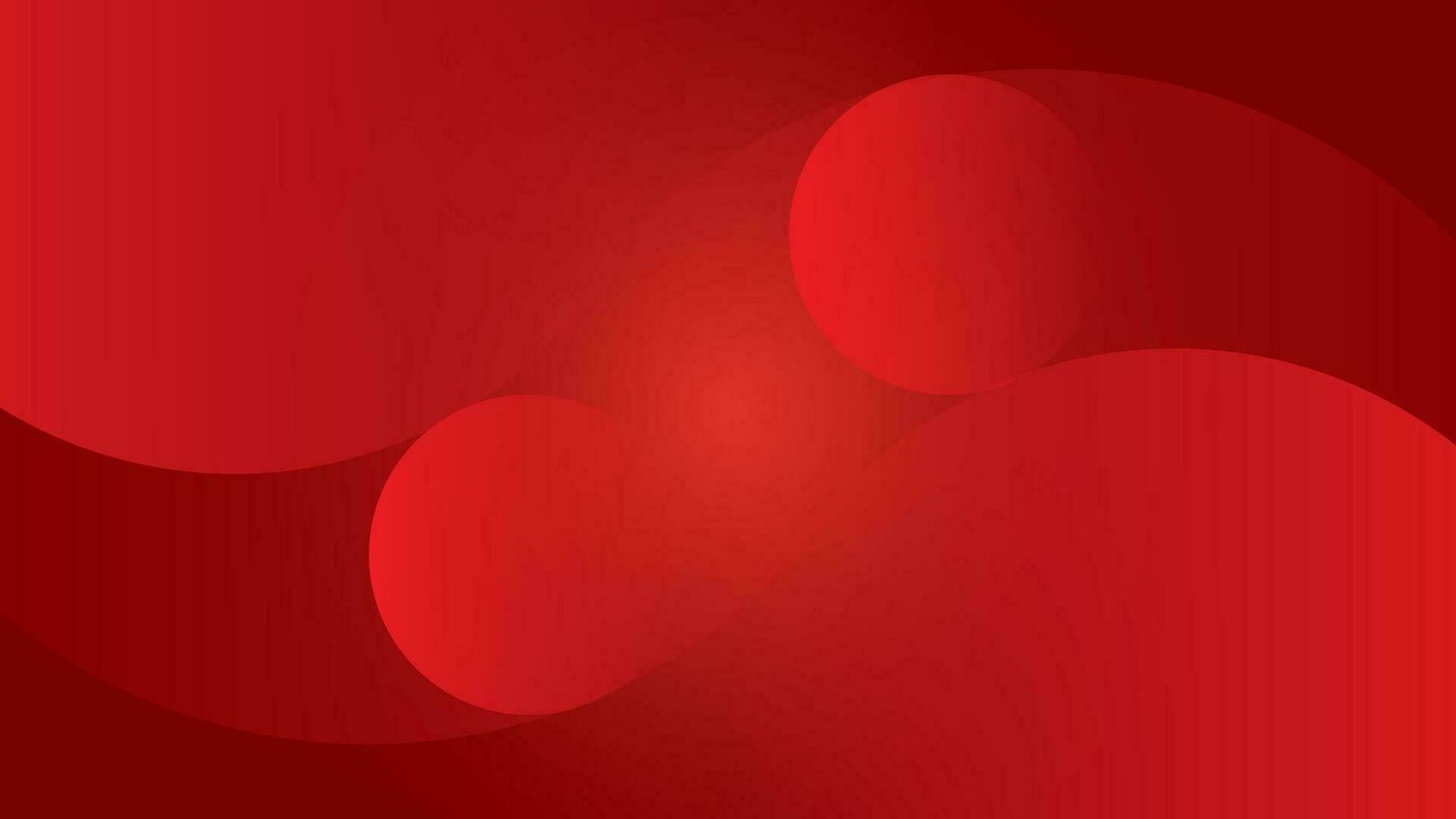 Red background with abstract waves. Creative Wallpaper Circles. Dynamic composition and shape elements. Modern design in Eps10 vector illustration.