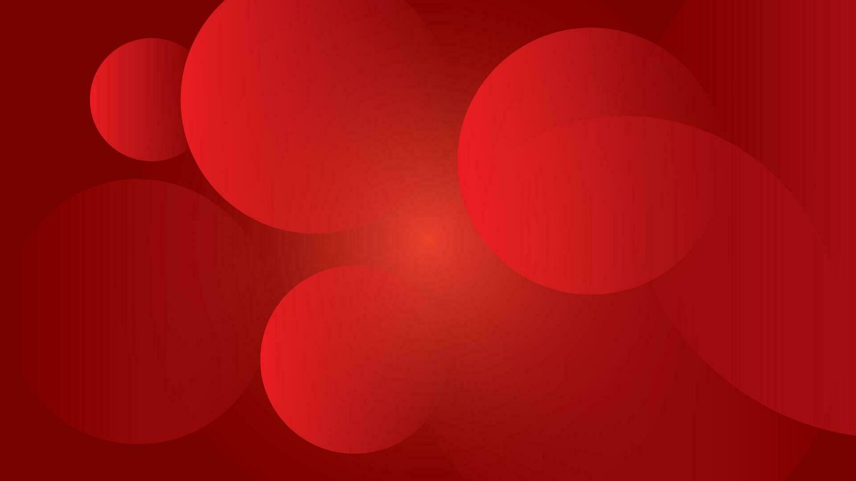 Red background with abstract waves. Creative Wallpaper Circles. Dynamic composition and shape elements. Modern design in Eps10 vector illustration.