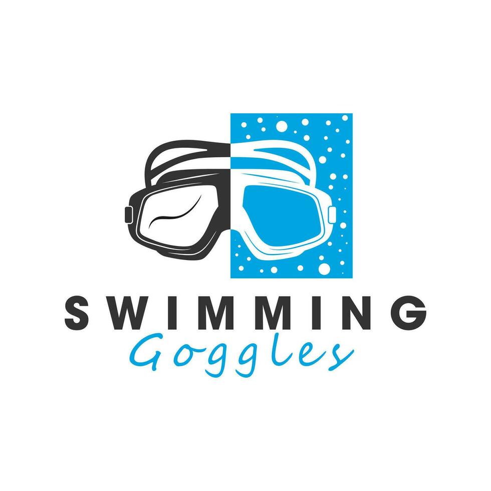 diving goggles illustration logo vector