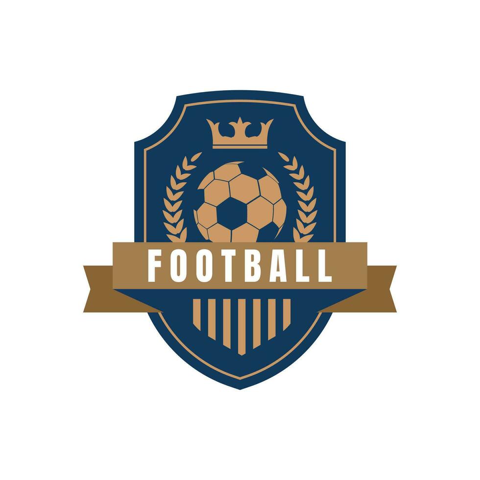 fútbol club emblema. fútbol americano Insignia proteger logo. - vector. vector