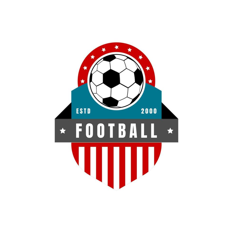 fútbol club emblema. fútbol americano Insignia proteger logo. - vector. vector