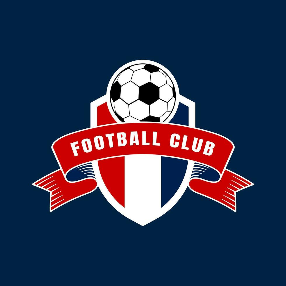 fútbol club emblema. fútbol americano Insignia proteger logo. - vector. vector