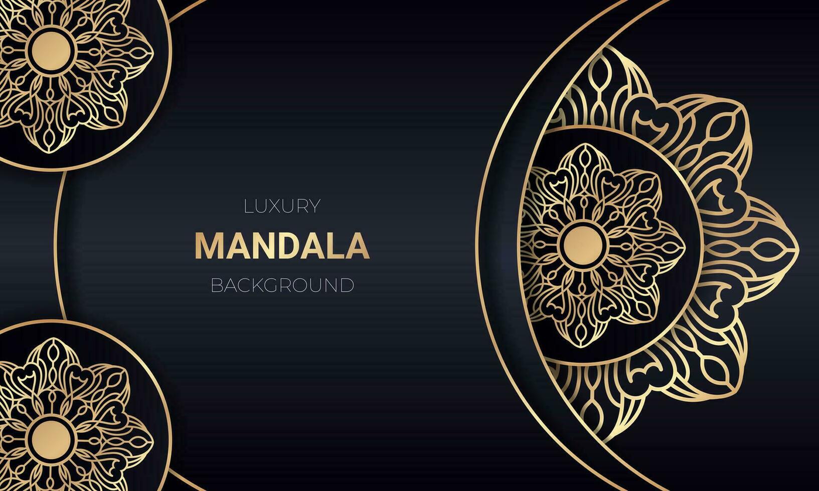 Luxury mandala background design with golden color. - Vector. vector