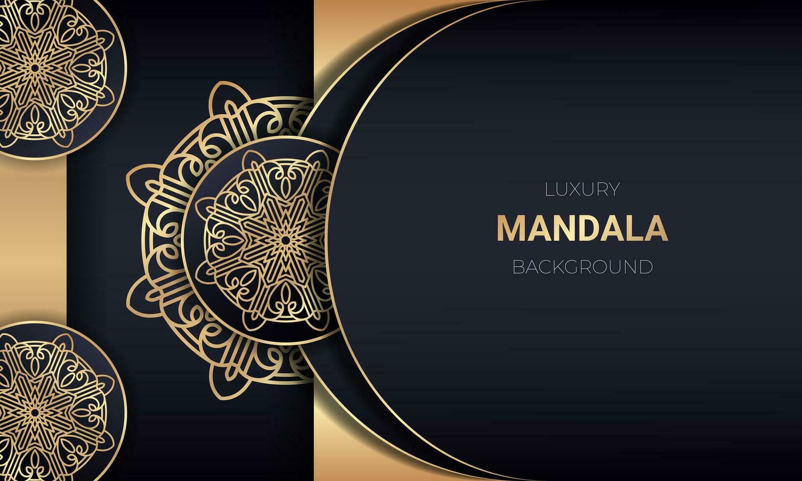 Luxury mandala background design with golden color. - Vector. vector