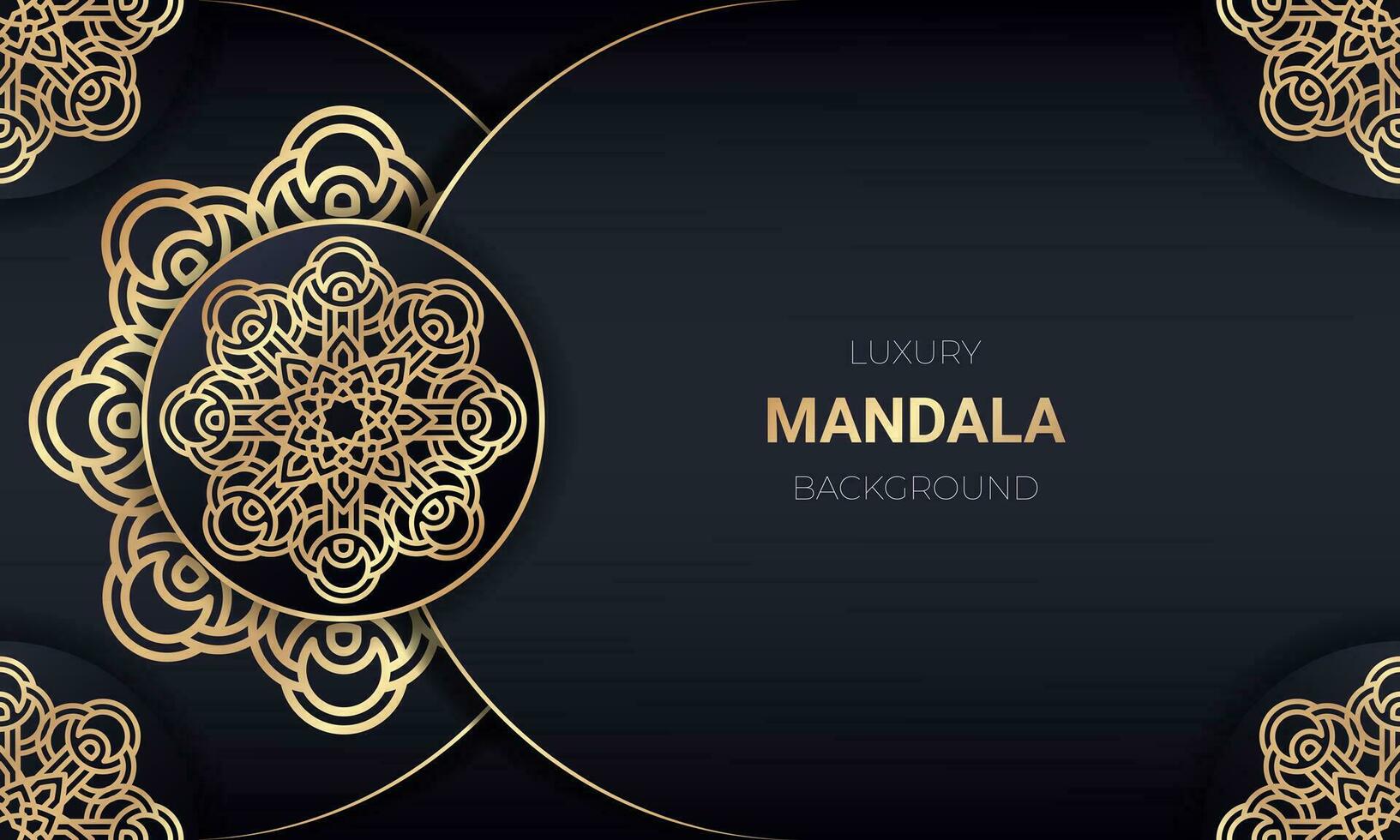 Luxury mandala background design with golden color. - Vector. vector