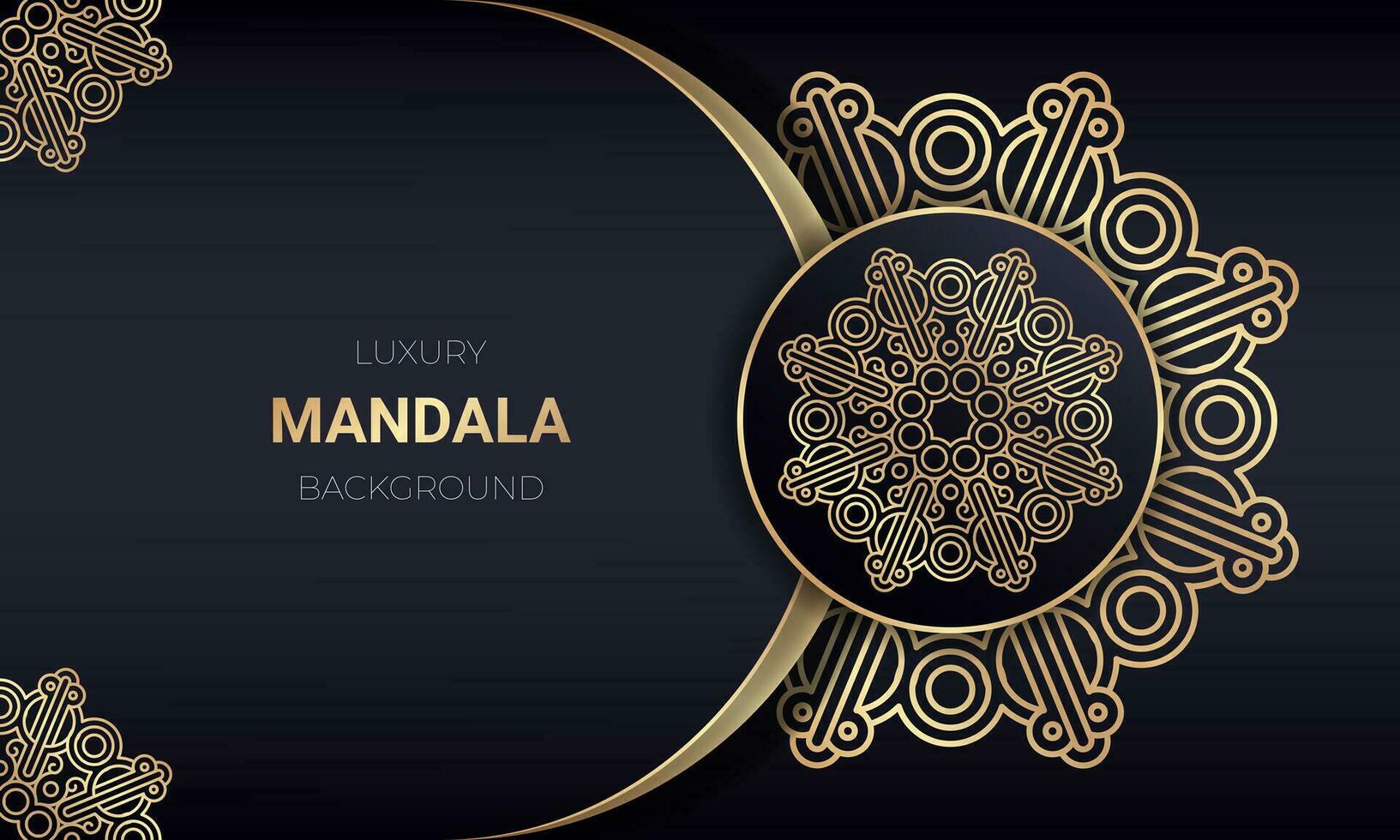 Luxury mandala background design with golden color. - Vector. vector