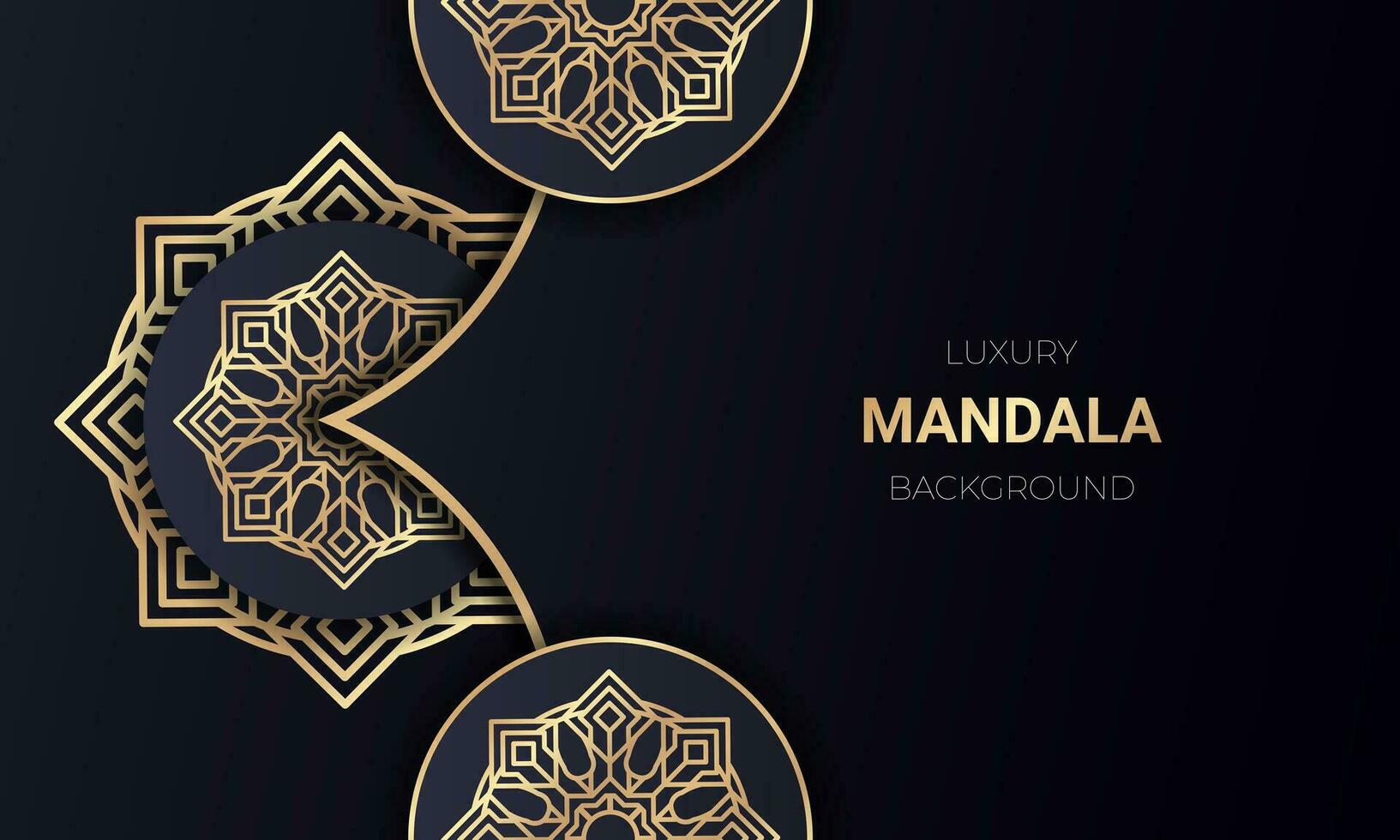 Luxury mandala background design with golden color. - Vector. vector
