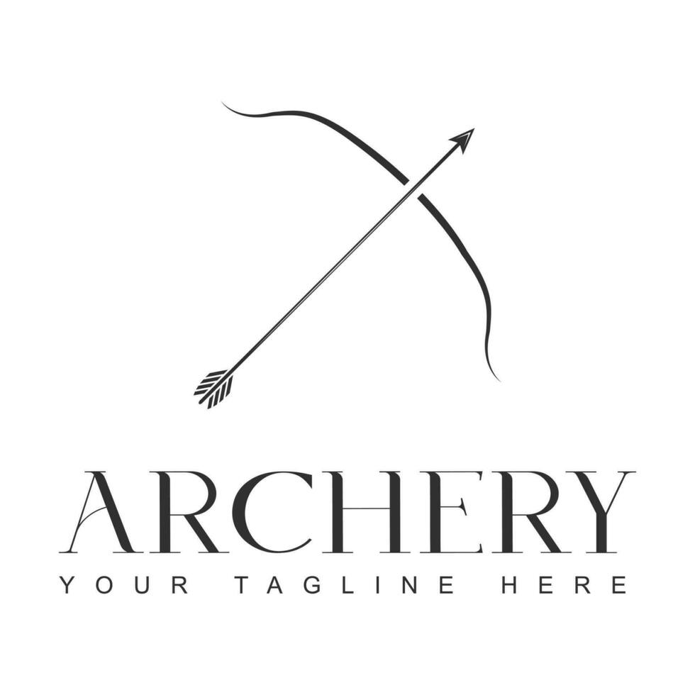 Archery Logo Designs, Precision Arrow Logos, Modern Archery Brand Identity Set, Elegant Bow and Arrow Logo Collection, Archery Typography, Sporty Arrow Typography Designs, Typography Art for Archery vector