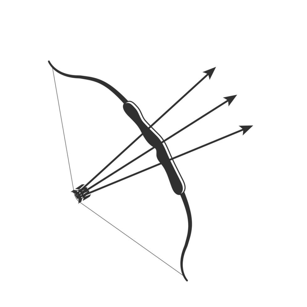 Archery Vector Illustration, Archery Target Vector Set, Arrow Vector, Bow Vector, Archery Bow and Arrow Designs, Modern Archery Equipment Vector Collection, Archery Monogram