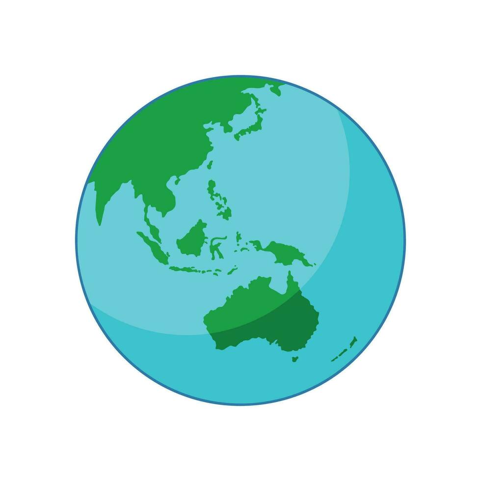 round earth vector illustration