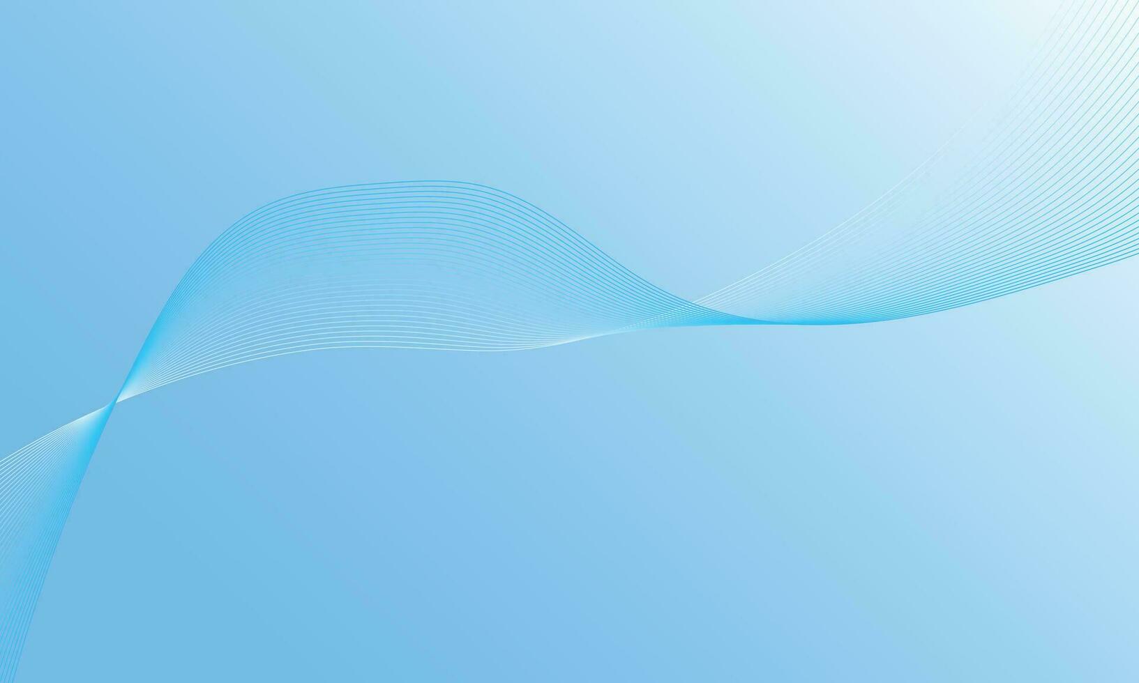 Blue curve line abstract background vector