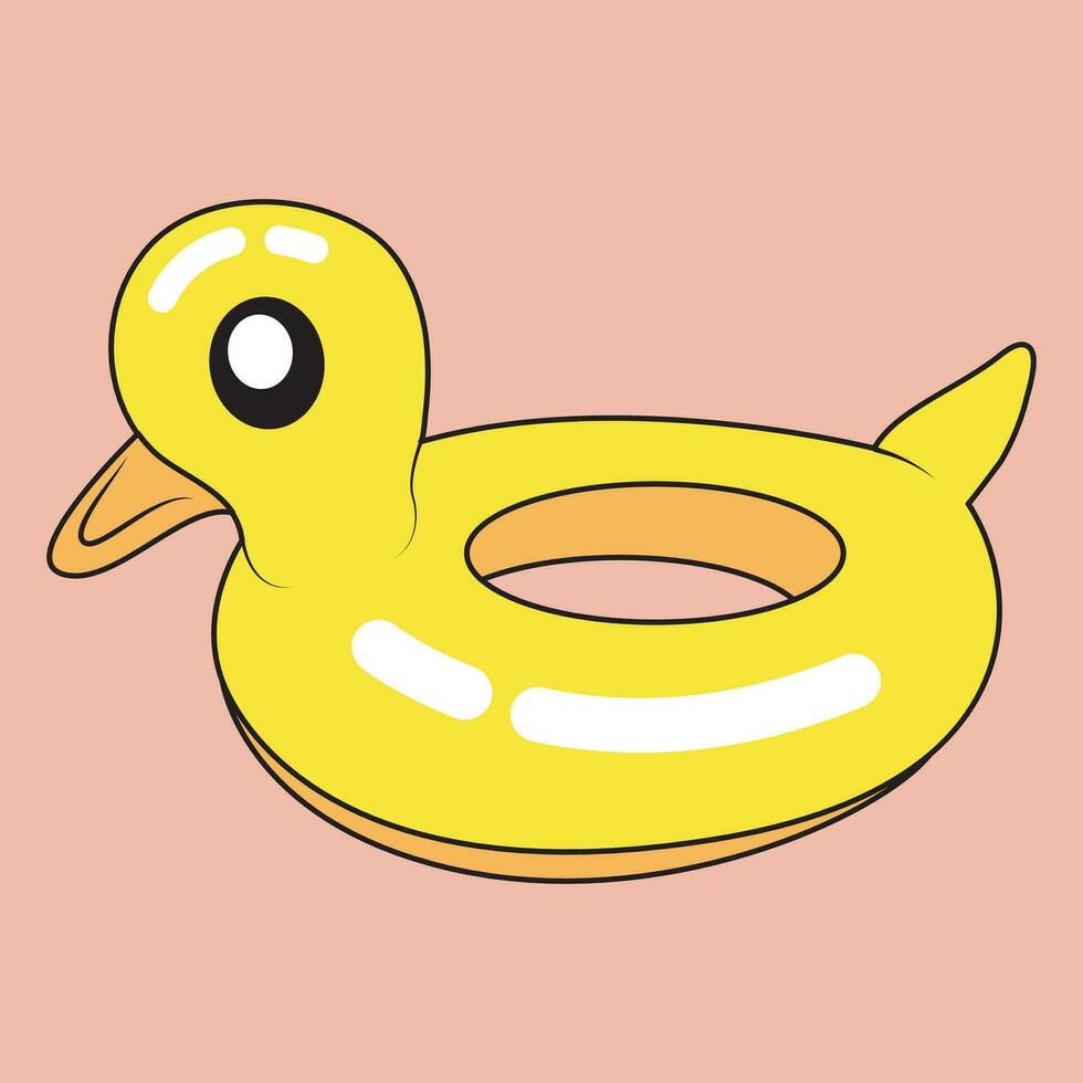 Duck Inflatable Adult Baby Boat vector