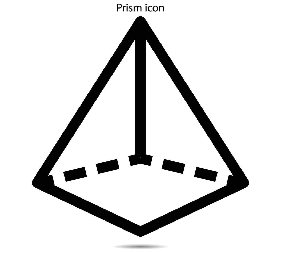 Prism icon, Vector illustrator