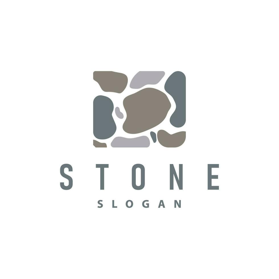 Stone Logo, Premium Elegant Design, Stone Balance Vector, Stepping Rock Walking Icon Illustration Design vector