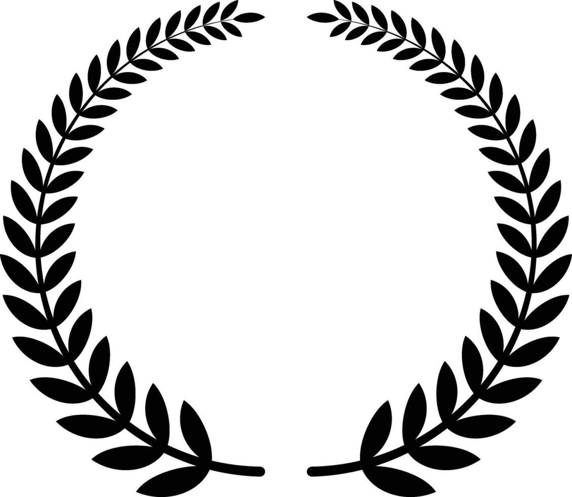 Laurel wreath Branches and Leaves Design vector