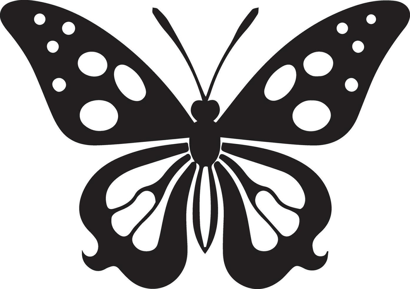 butterfly isolated on white background vector