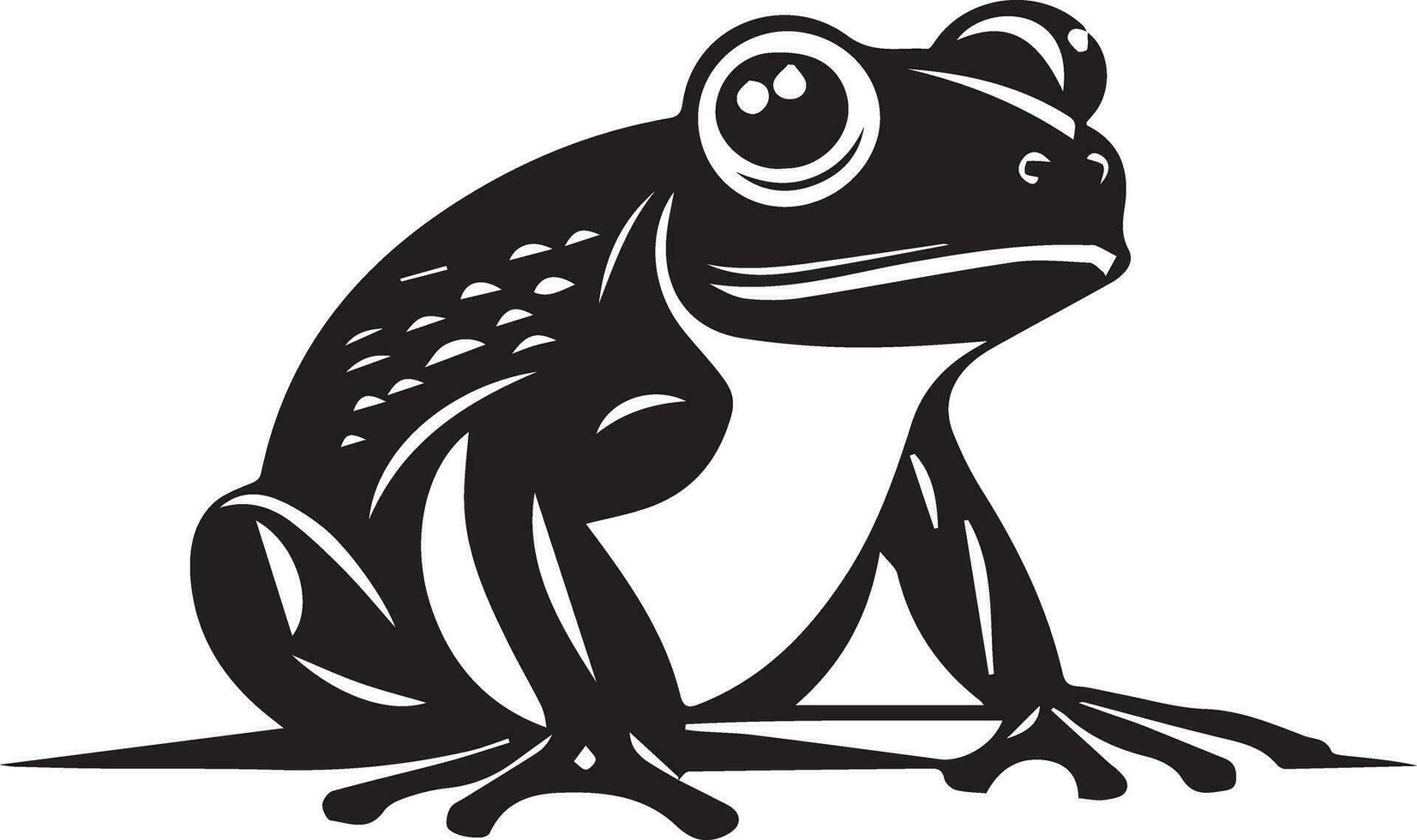 frog on white background vector