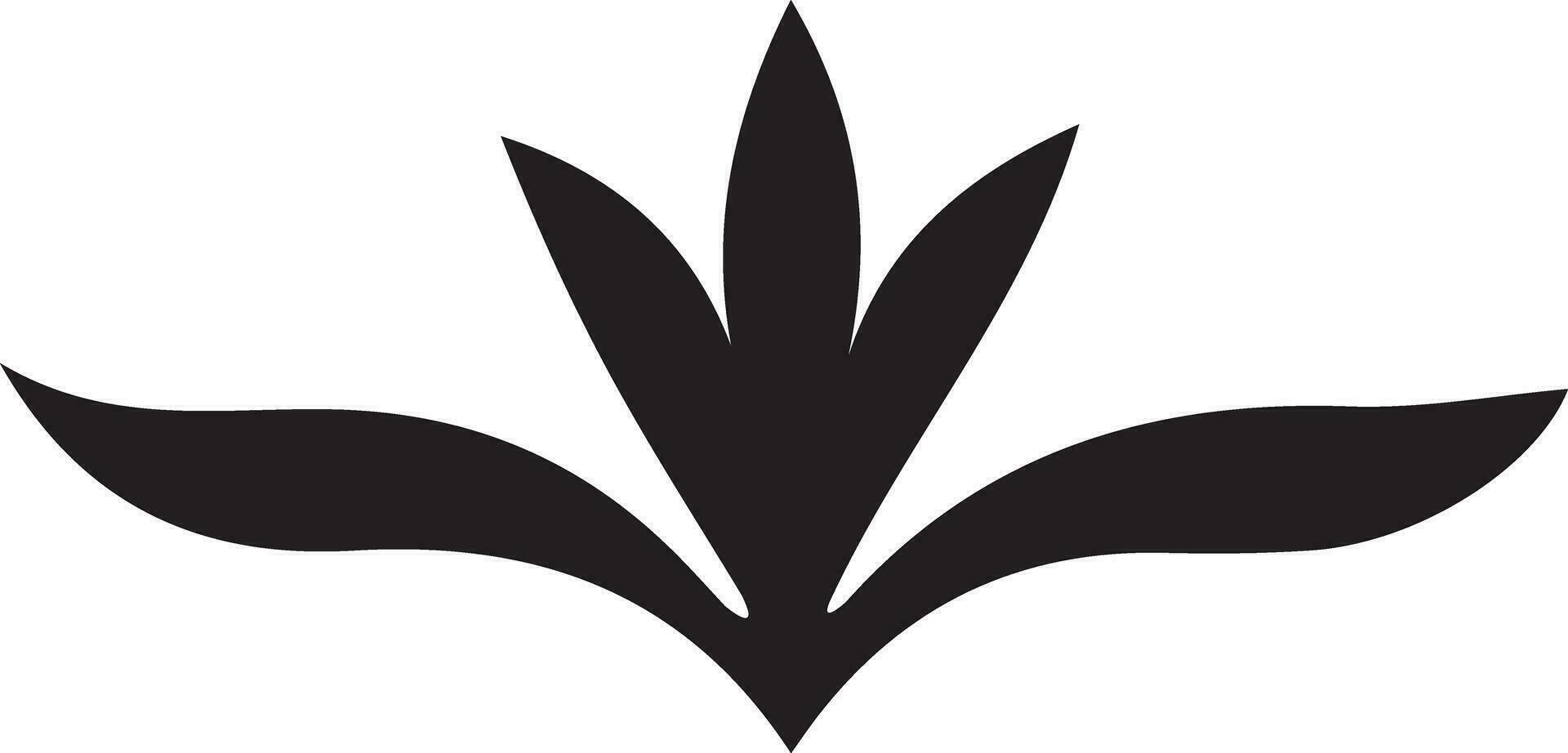 silhouette of a flower vector