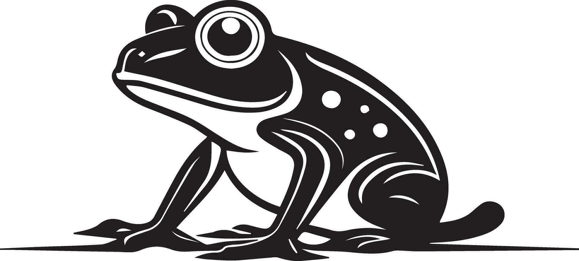 frog on white background vector