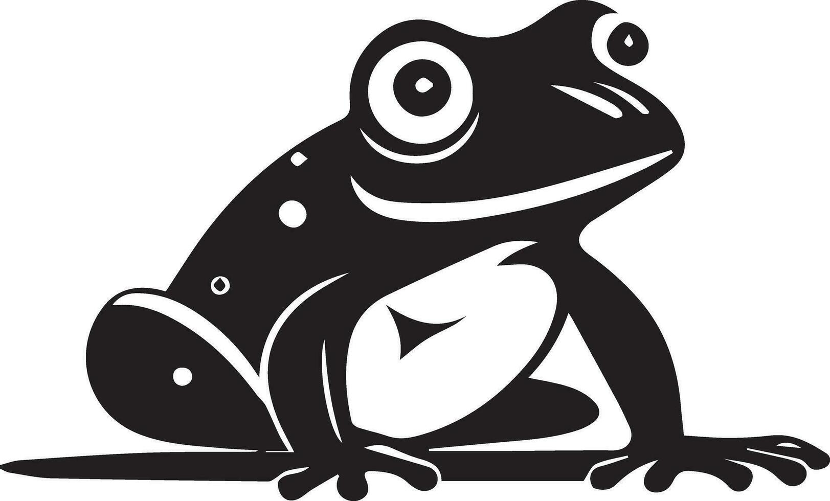 frog on white background vector