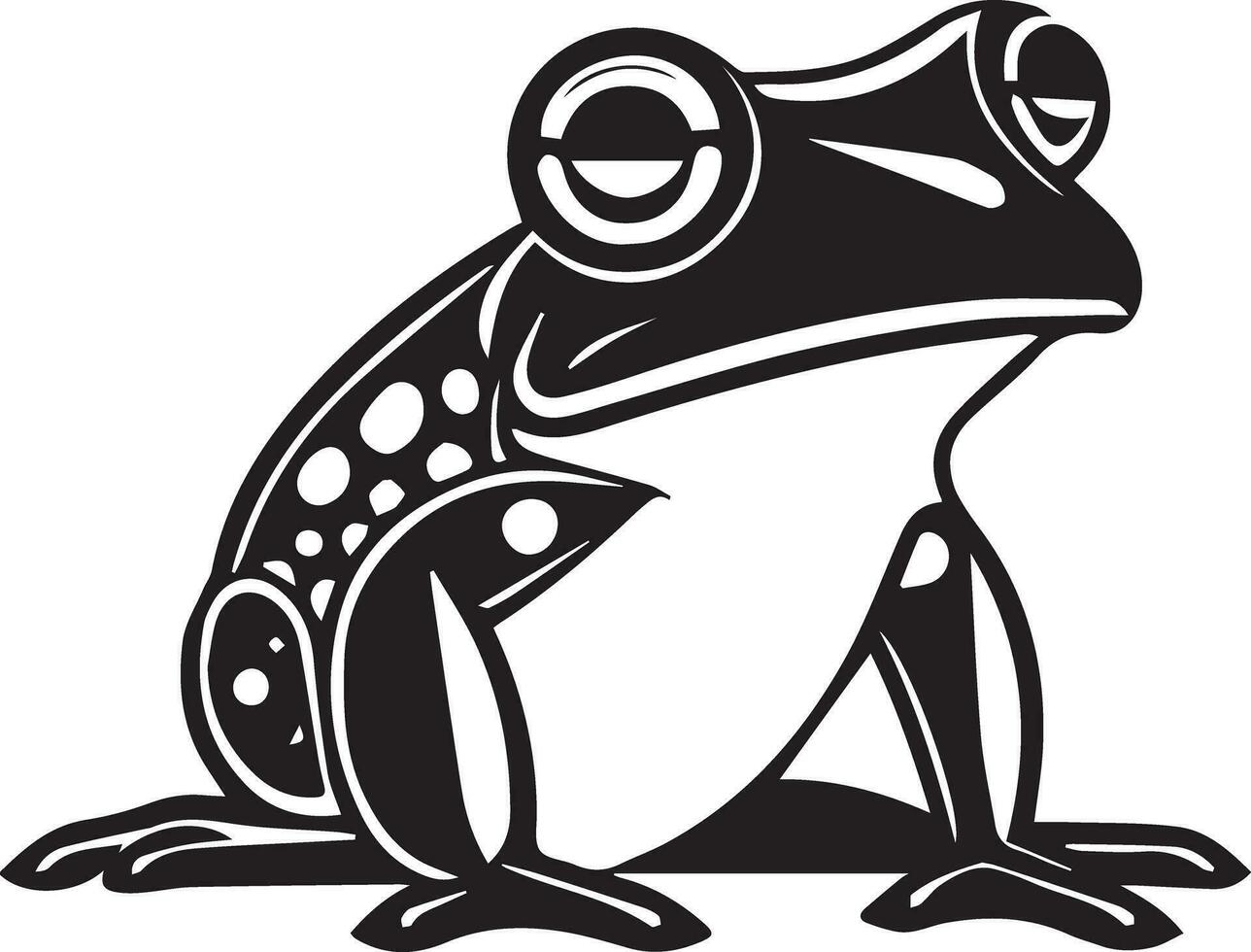 frog on white background vector