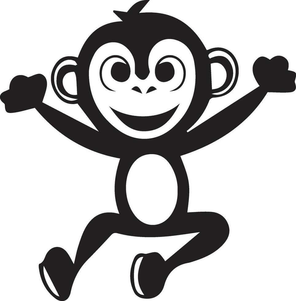 Monkey Vector Art, Icons, and Graphics dancing