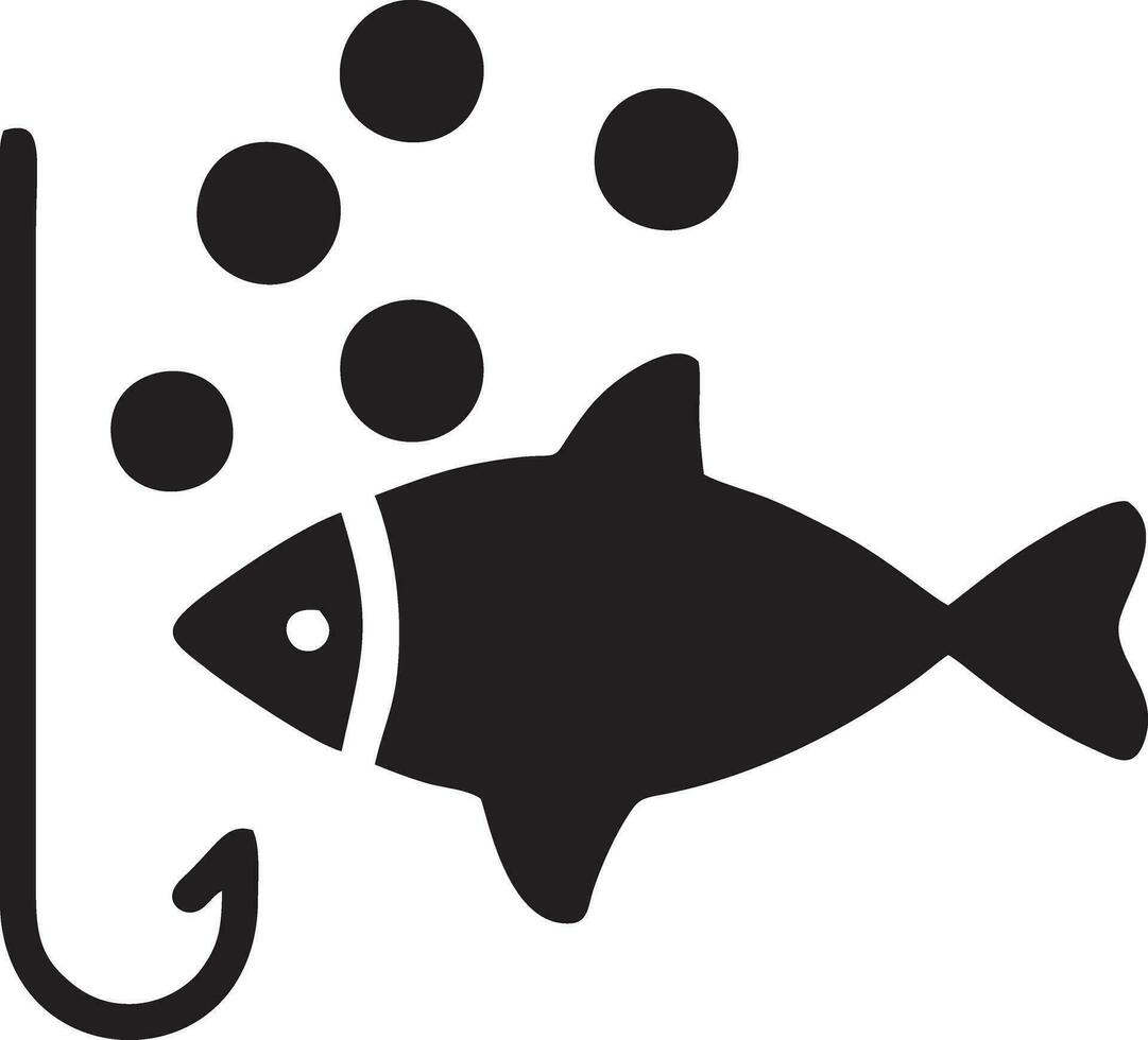 Icon Fishing Logo Design Vector