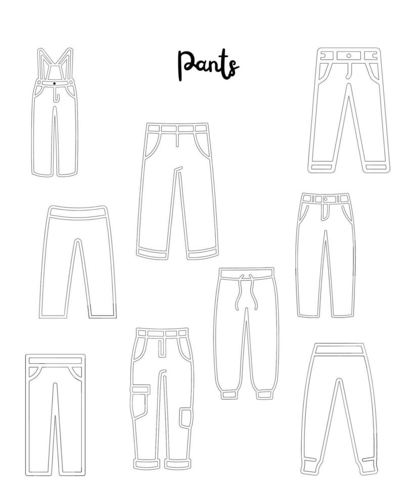 Pants vector icon