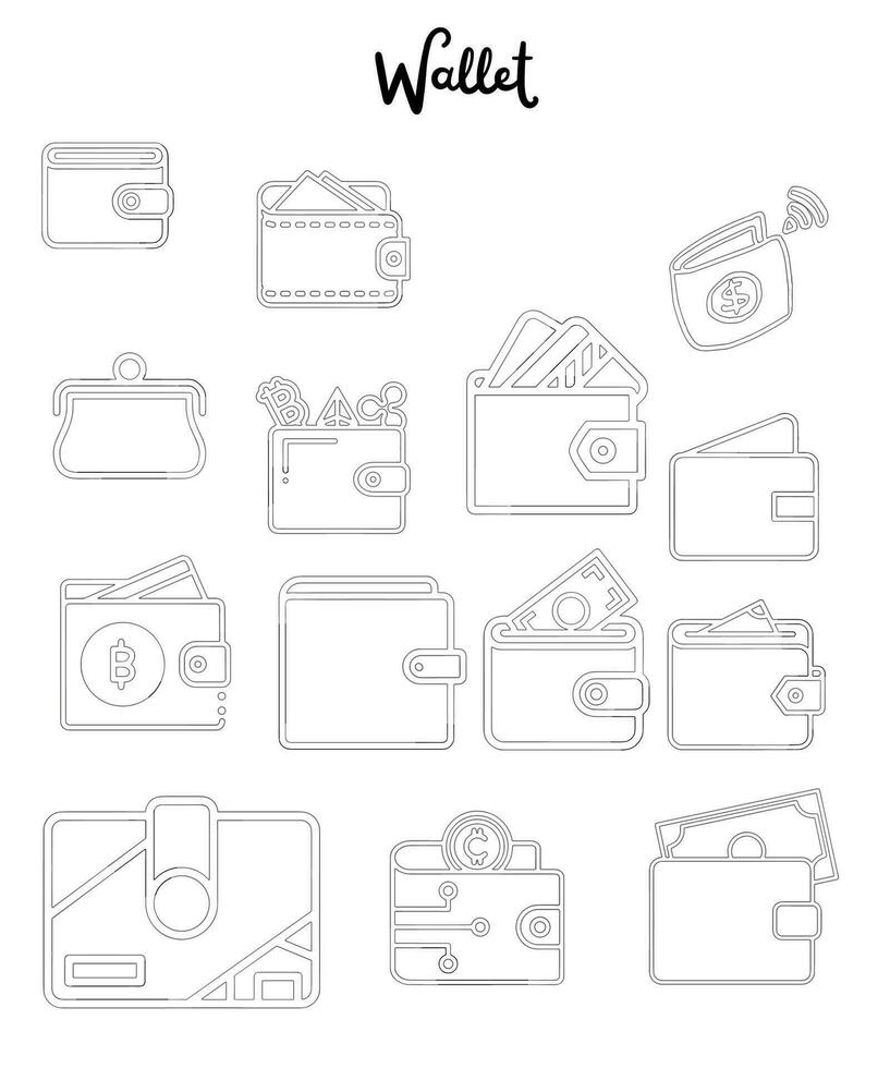 Wallet vector icon