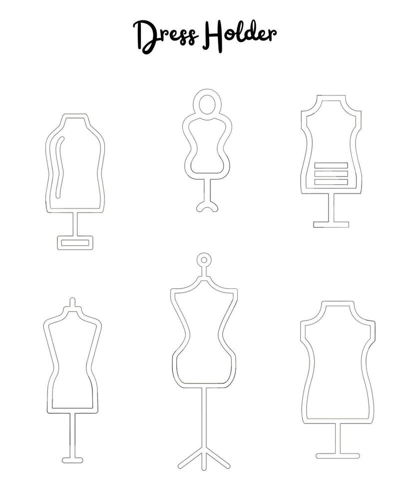 Dress Holder vector icon