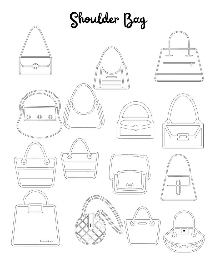 Shoulder Bag vector icon