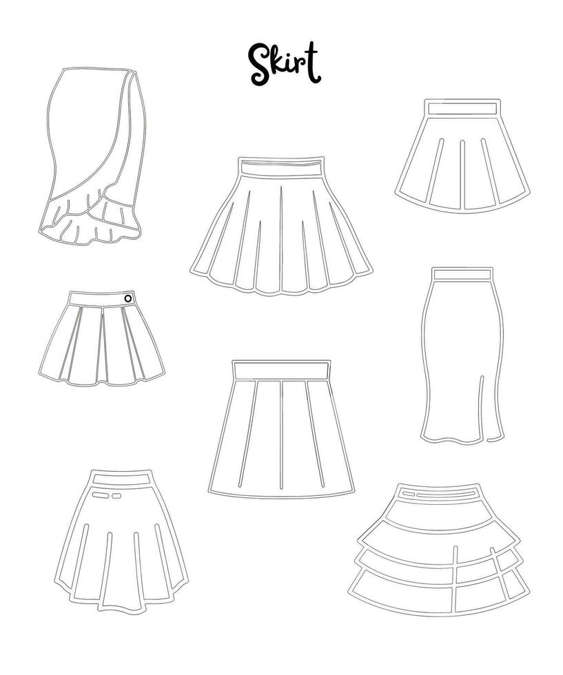 Skirt vector icon