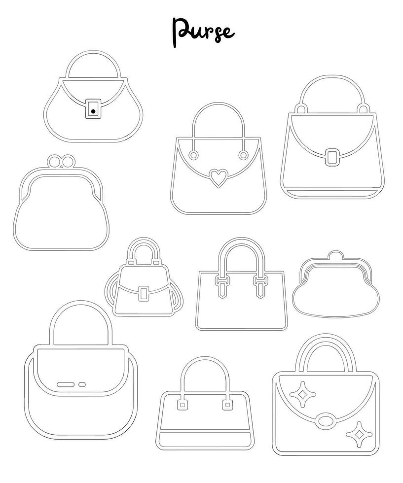Purse vector icon